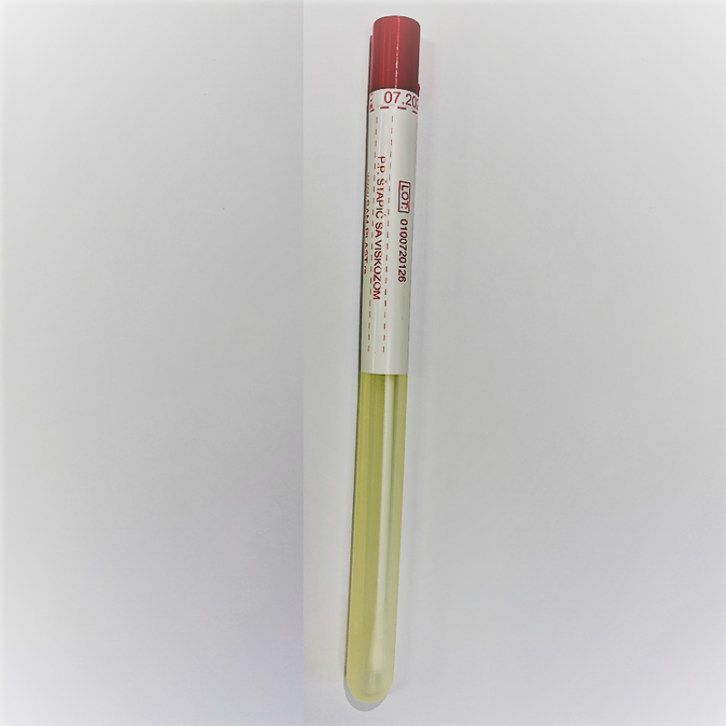 Комплект – флакон (12х150 мм, ПП) та аплікатор (пластик, віскоза), стерильний